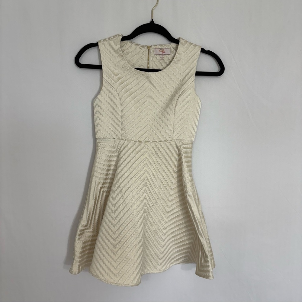 GB‎ Gianni Bini Girls Sleeveless Dress Champagne Size Small